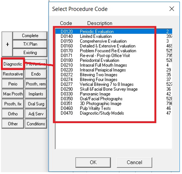 Select Procedure Code